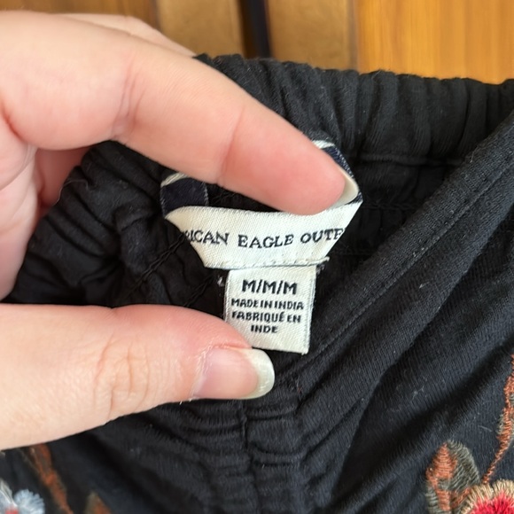 American Eagle black floral romper - Picture 3 of 3